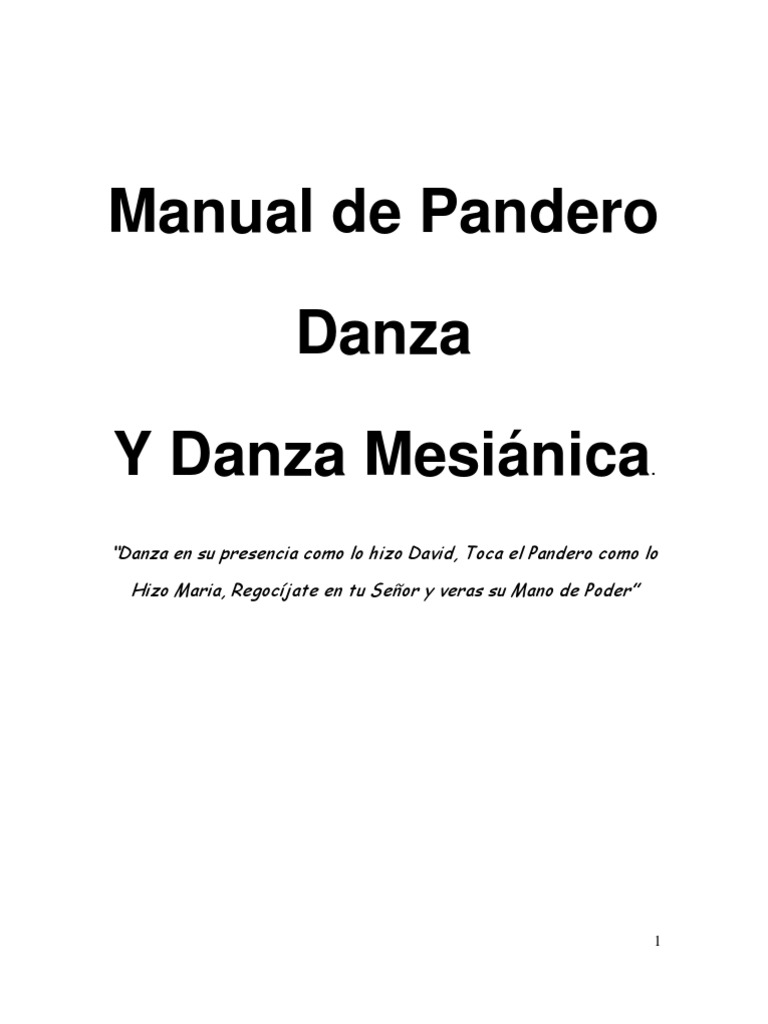 Manual de Danza General | PDF | Salmos | David, image size:768x1024