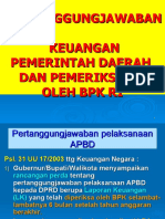 Pertanggungjawaban Keuangan Pemerintah Daerah dan Pemeriksaan oleh BPK RI