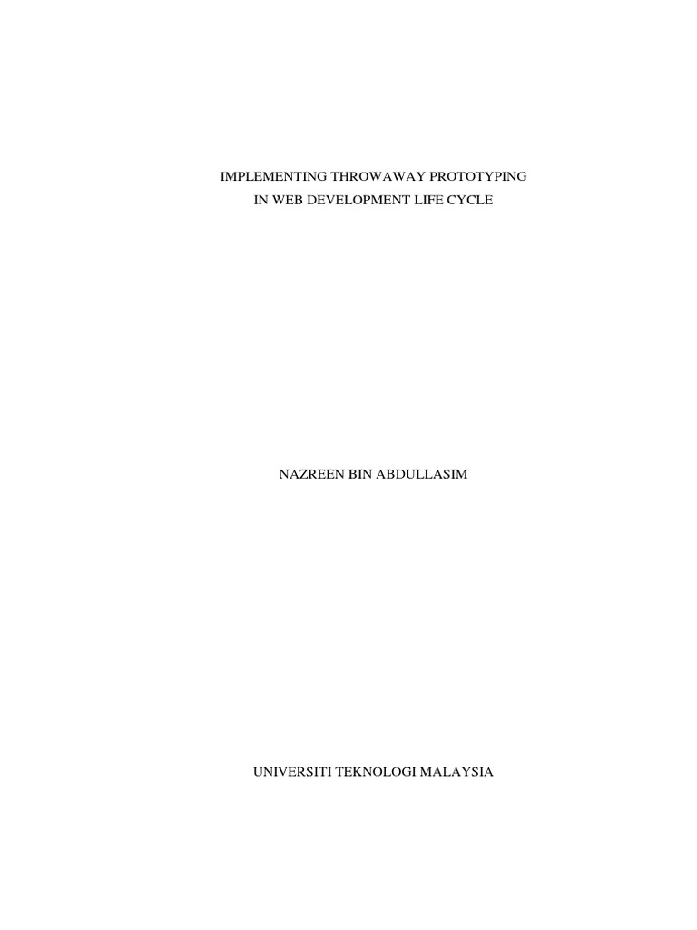 Web Dev Prototyping Guide | PDF | Software Development Process | World ...