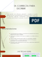 Postura Correcta para Escribir Clase 2