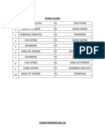 Jadual Perlawanan Tarik Tali 2022