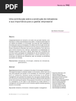 Construção de indicadores