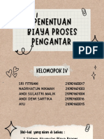 Penentuan Biaya Proses Pengantar - KLMP - IV