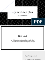 Omar Paulino - My Next Step Plan