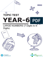 Year 6 Maths Test - Large Numbers (7-Digit To 9-Digits) - Questions