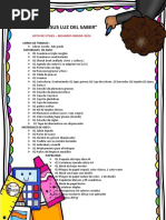 Lista de útiles para 2do grado 2025 | PDF | Hogar, jardinería y bricolaje