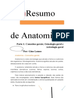 Resumo de Anatomia - Parte 1 Word 97