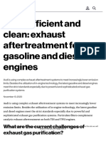 Audi - Efficient and Clean - Exhaust Aftertreatment For Gasoline and Diesel Engines - Automotive World