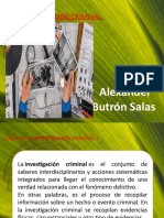 Investigación Criminal: Tte. Alexander Butrón Salas