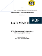 Lab Manual: Web Technology Laboratory