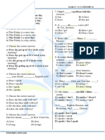 Sample English Grammar Questions for Grades 5-6
