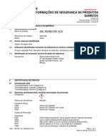 Ficha de segurança para sal Reinecke ACS