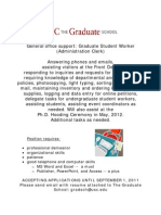 Graduate Student Worker Position Description Rev 8 26