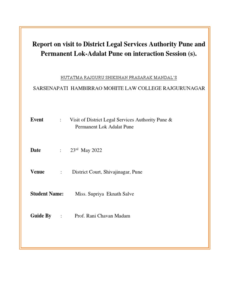 What Is The District Legal Services Authority