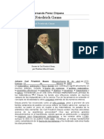 Carl Friedrich Gauss: Nombre: Boris Fernando Perez Chipana