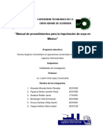 Manual de Procedimientos para La Importación de Soya en México