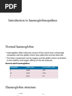 Introduction To Hemoglobinopathies