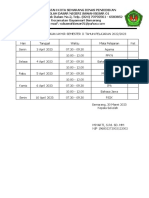 Jadwal Pas Semester 1tahun 2020