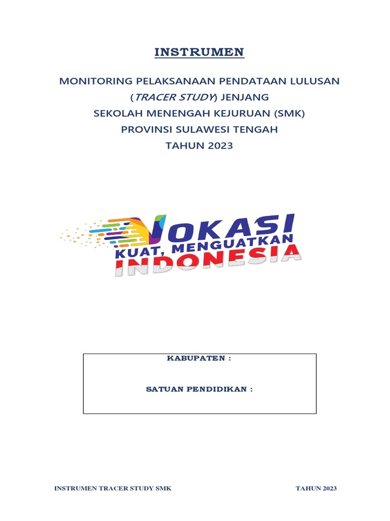 Instrumen Tracer Study SMK 2023 | PDF | Bisnis