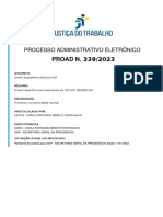 Proad N.: Processo Administrativo Eletrônico