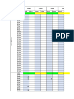 Monthly production report tracking template