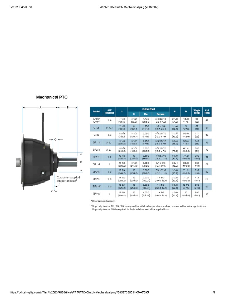 WPT PTO Clutch Mechanical PDF