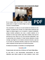 Reporte Sobre El Seminario de La Migración Ilegal