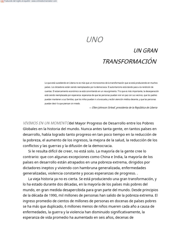 Transformación Global en Países Pobres | PDF | Pobreza e indigencia ...