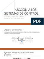 Introducción A Los Sistemas de Control