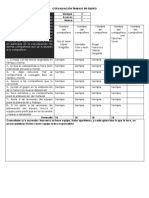 Instrucciones: Primero Anota Los: Coevaluación Trabajo en Equipo Siempre A Veces Nunca