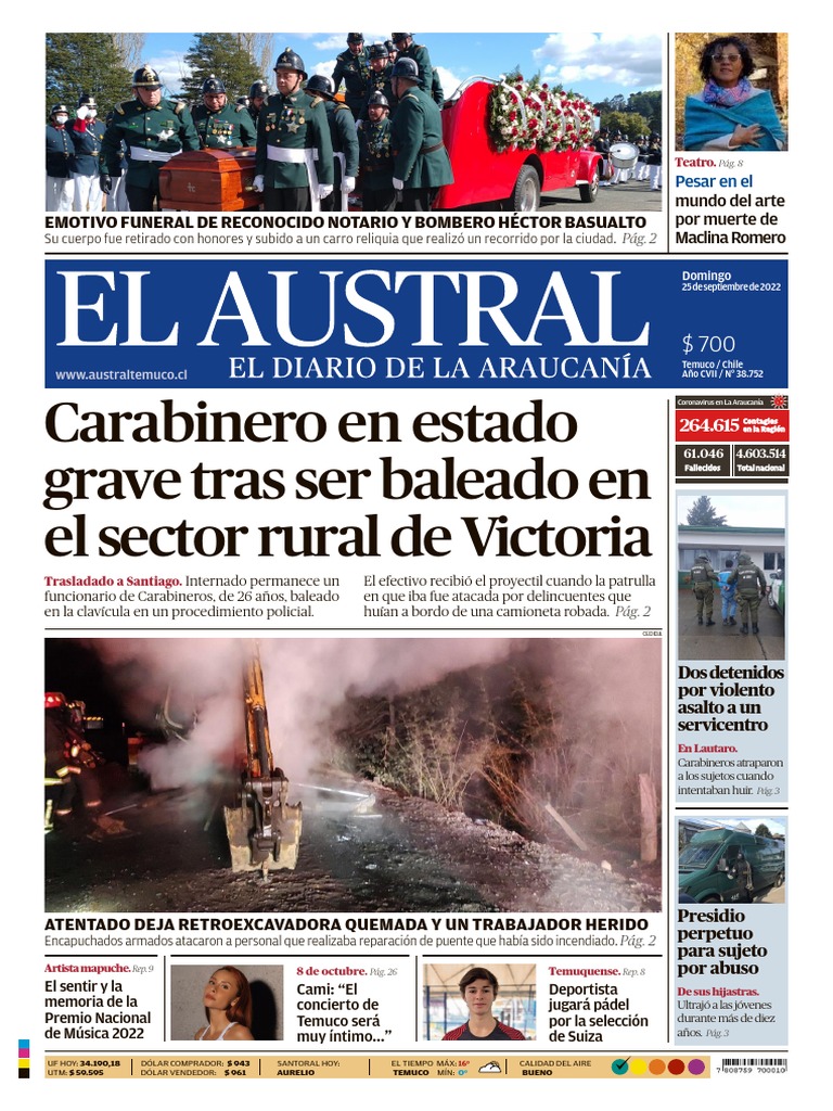 El Austral de Temuco 25092022 PDF Violación