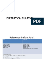 Dietary Calculation