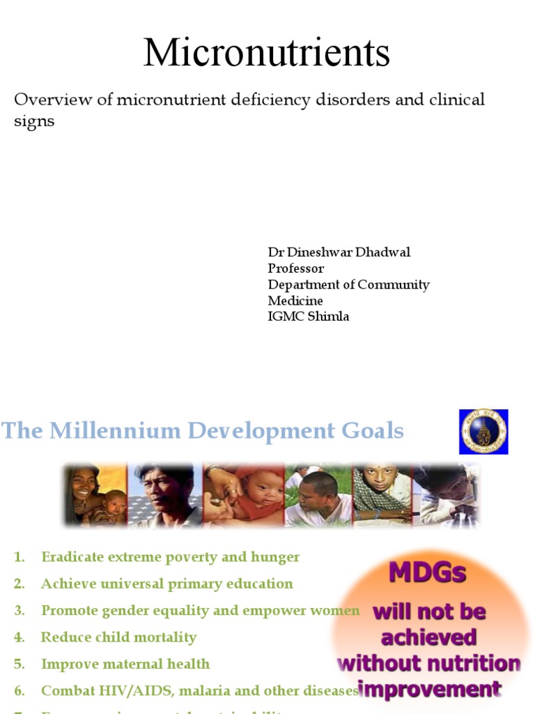 Micronutrients | PDF | Malnutrition | Micronutrient