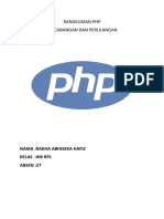 Rangkuman PHP Xib RPL