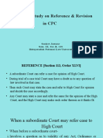 Comparative Study On Reference & Revision in CPC: Sanket Jamuar Sem-IX, Sec-B, 123 Hidayatullah National Law University