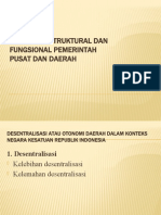 Hubungan Struktural Dan Fungsional Pemerintah Pusat Dan Daerah