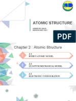 Atomic Structure: Chemistry Sk015 SESSION 2020 / 2021