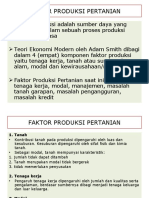 Faktor Produksi Pertanian