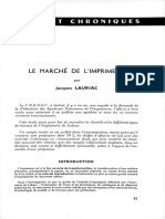 Notes Et Chroniques: Le Marché de L'Imprimerie