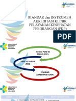 Standar Akreditasi Klinik - PKP Mar 23
