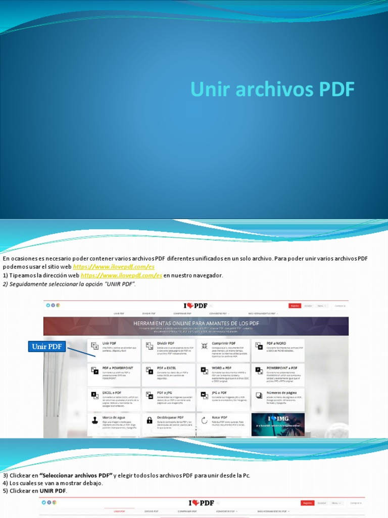 Unir 2 Archivos Pdf