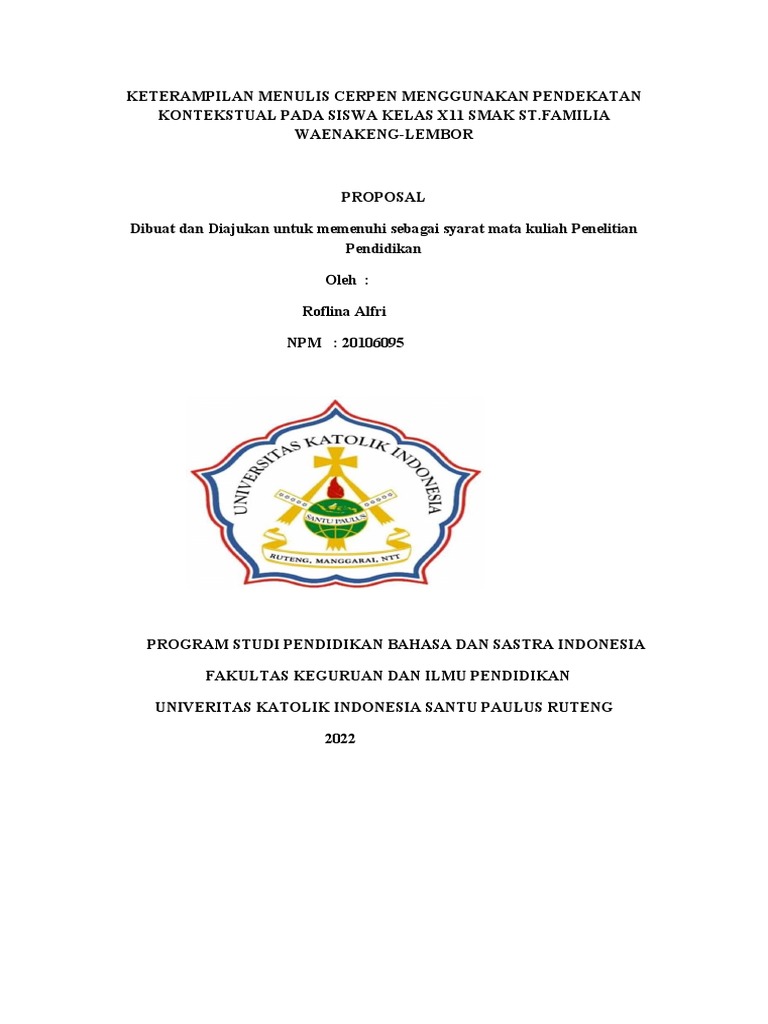 Proposal MK Penelitian Pendidikan | PDF | Kajian Bahasa Asing