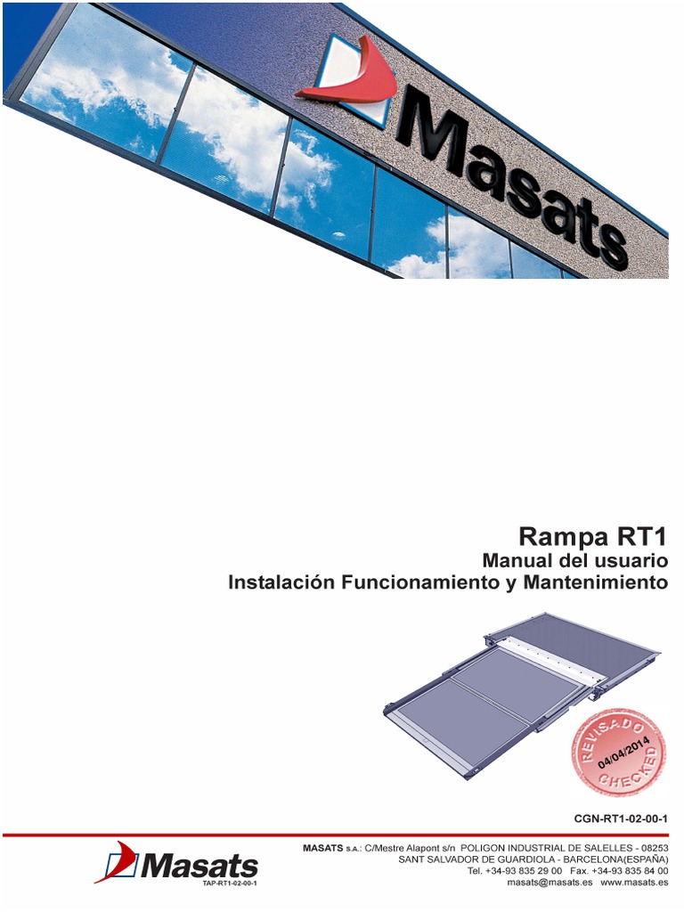 Manual-Ramp-Telescópica Masats RT1 | PDF | Tornillo | Bienes manufacturados