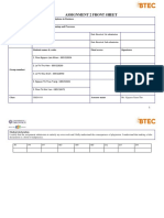 Assignment 2 Front Sheet: Qualification BTEC Level 4 HND Diploma in Business