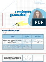 Género y Número Género y Número Gramatical Gramatical