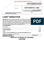 Luna Sensation: Supplemental Label