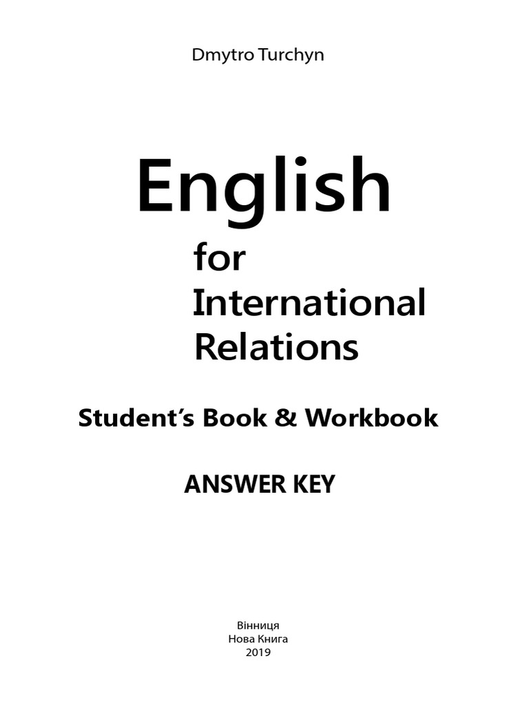 English: For International Relations | PDF