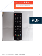CONTROL Remote TV LCD LG