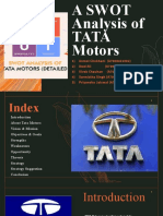 TATA Motors SWOT: Global Leader Facing Competition & Changes