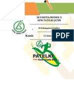 Kamis: SK Panitia Muswil X DPW Patelki Jatim